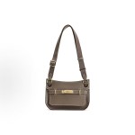 HERMES爱马仕 Jypsiere 金扣吉普赛包 斜挎包 迷你 女款 大象灰